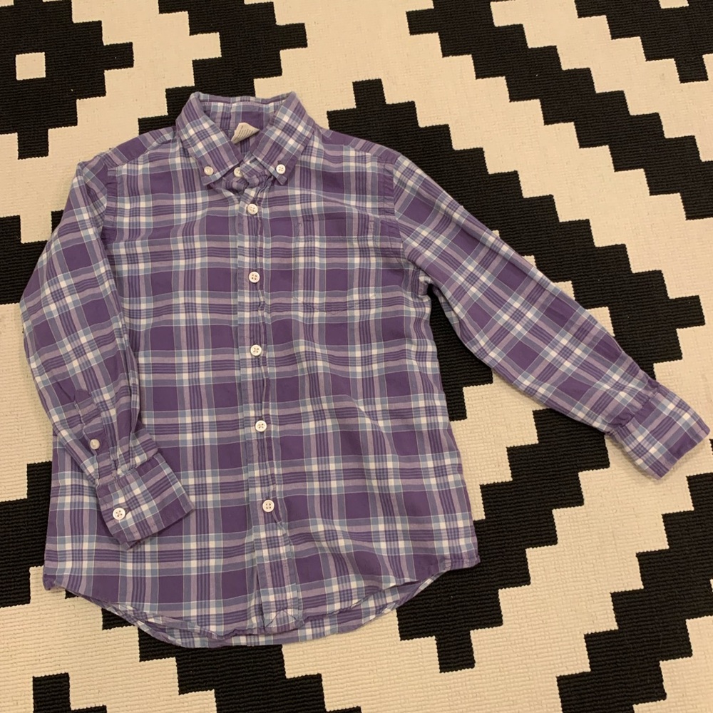 J.Crew Crewcuts 4/5 Plaid Button Up